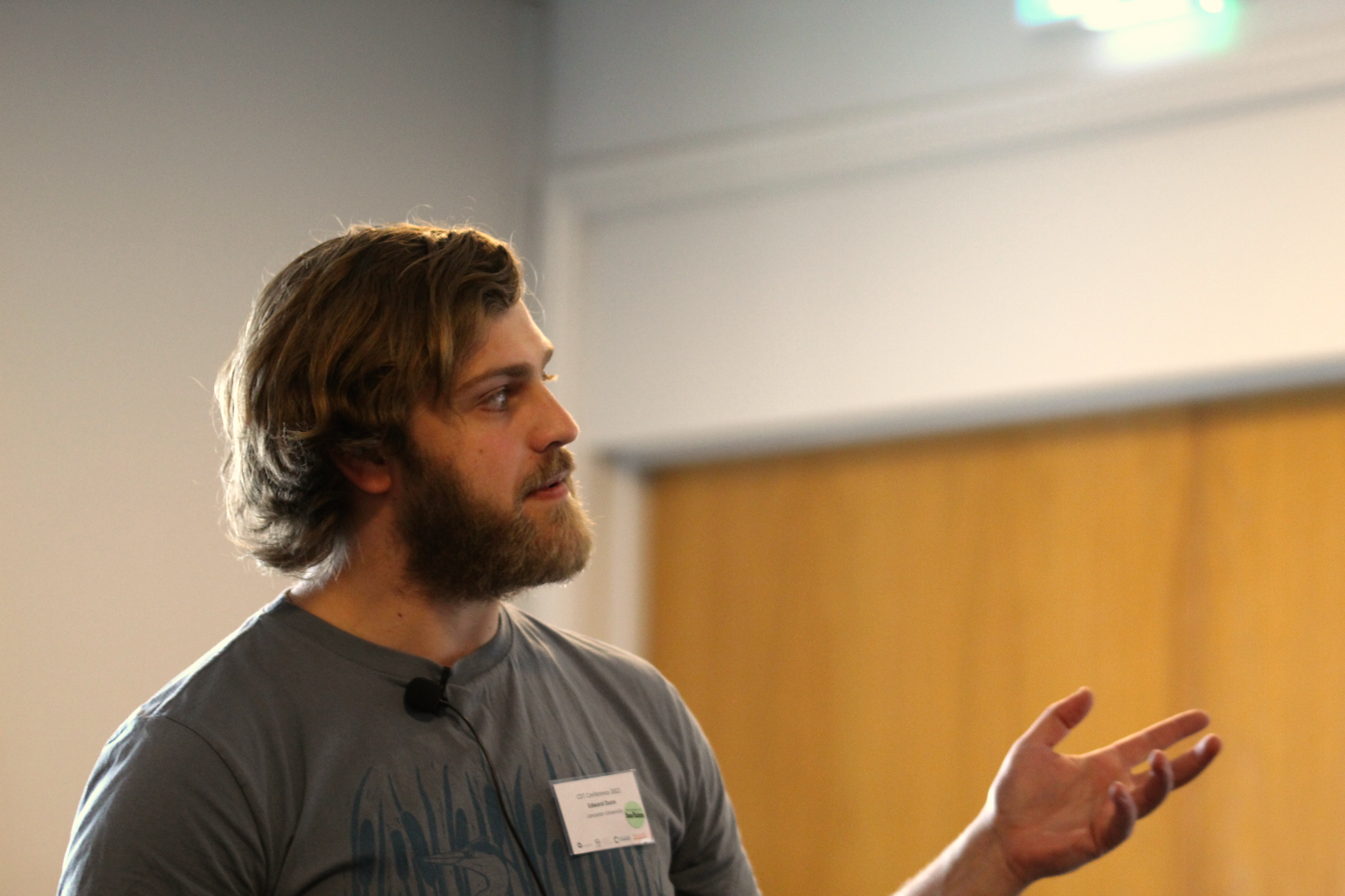 Edward at a conference